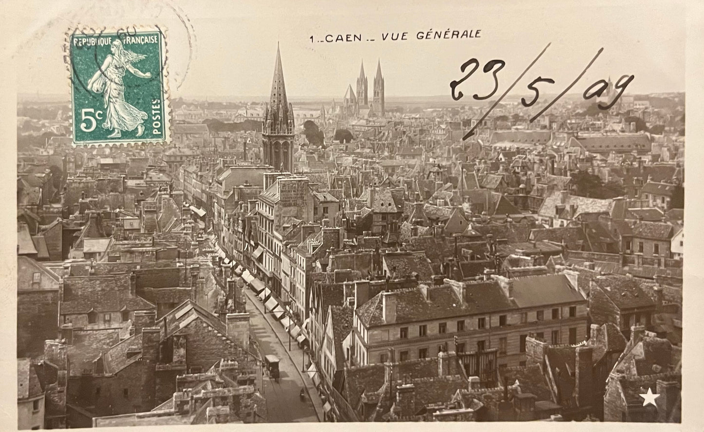 CPA FR14 Caen - Vue générale