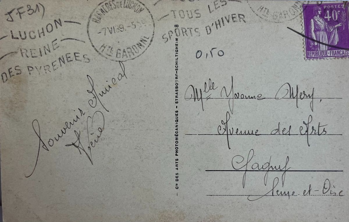 CPA FR31 Luchon - Le Parc et le Port de Venasque vus du Casino