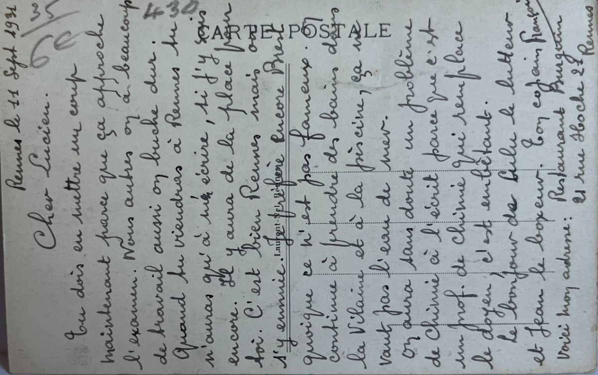 CPA FR35 Rennes - Le Lycée