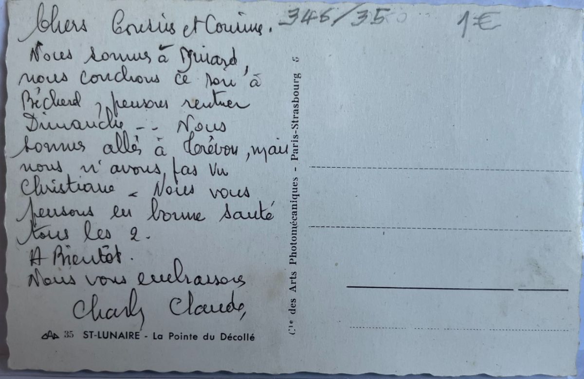 CPA FR35 St-Lunaire - La Pointe du Décollé