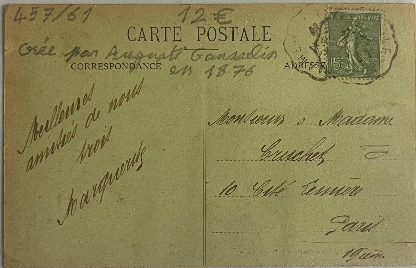 CPA FR61 Randonnai (Orne) - Fonderie GAUSSELIN Ainé verso