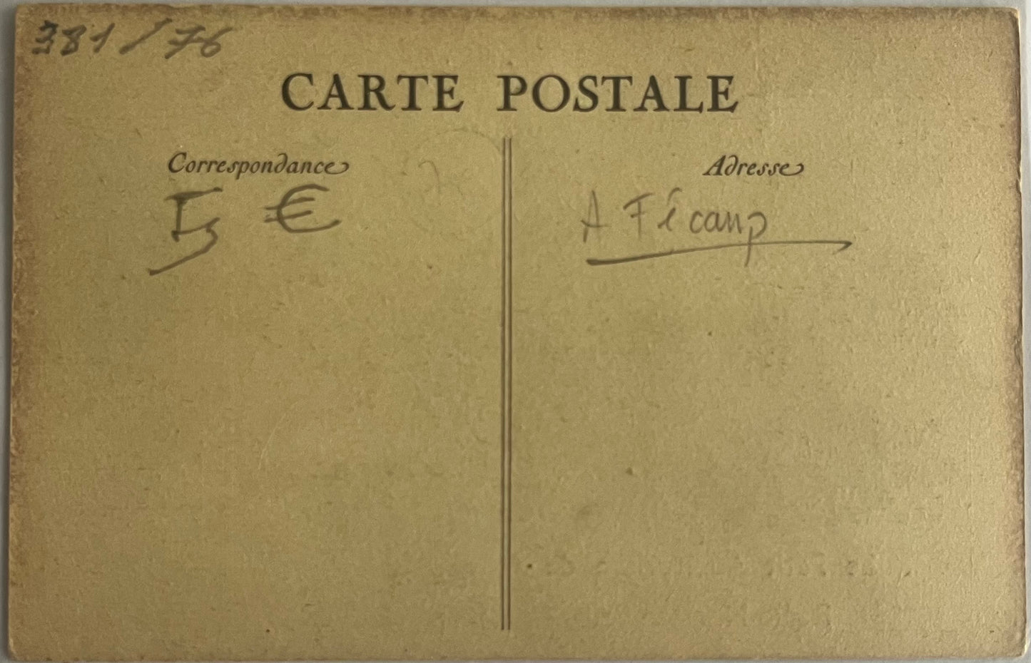 CPA FR76 Fécamp - Le Petit Auditorium de Radio-Normandie verso