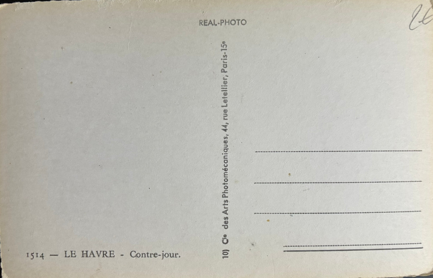 CPA FR76 Le Havre - Contre-jour