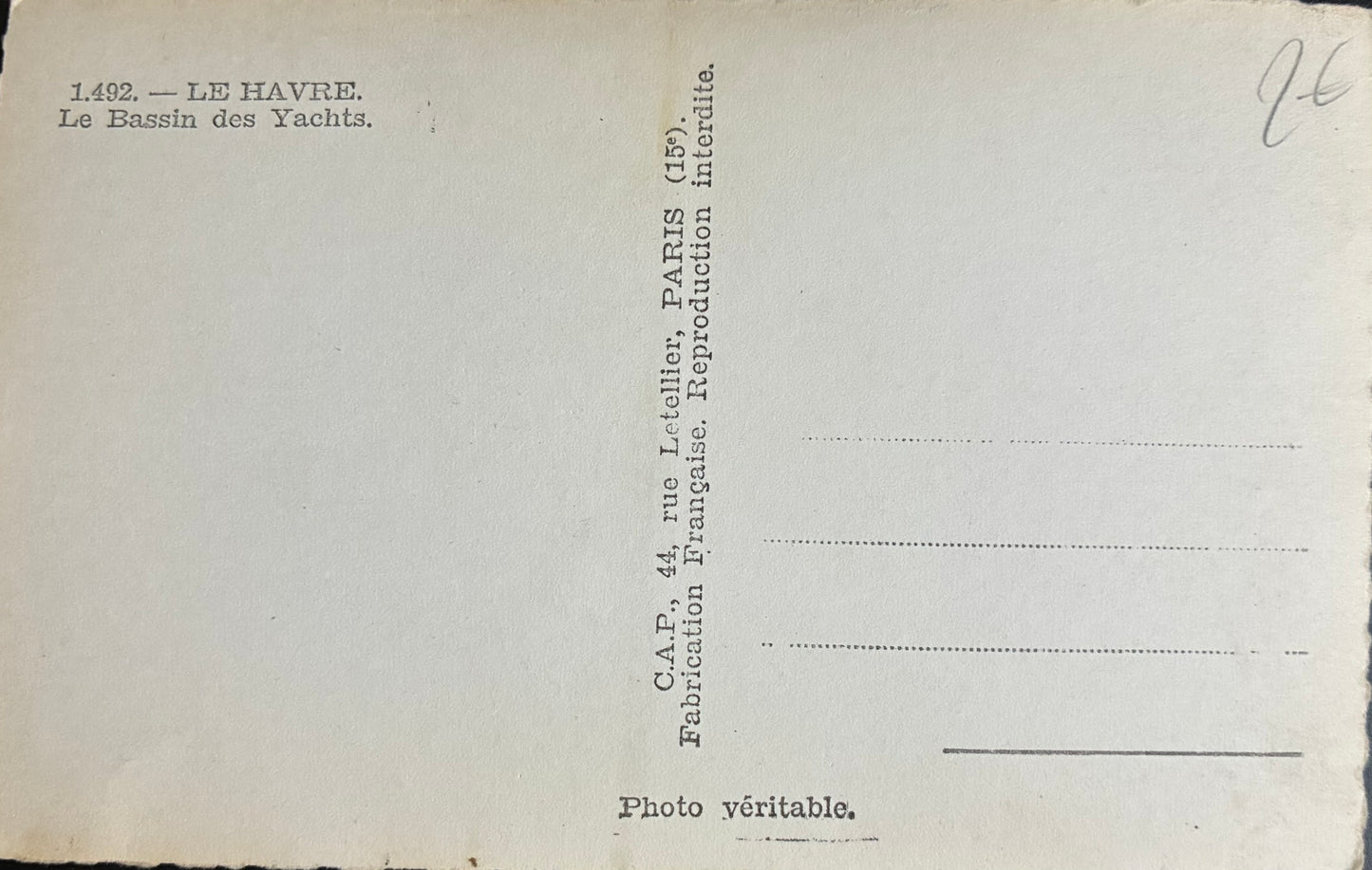 CPA FR76 Le Havre - Le Bassin des Yachts CAP