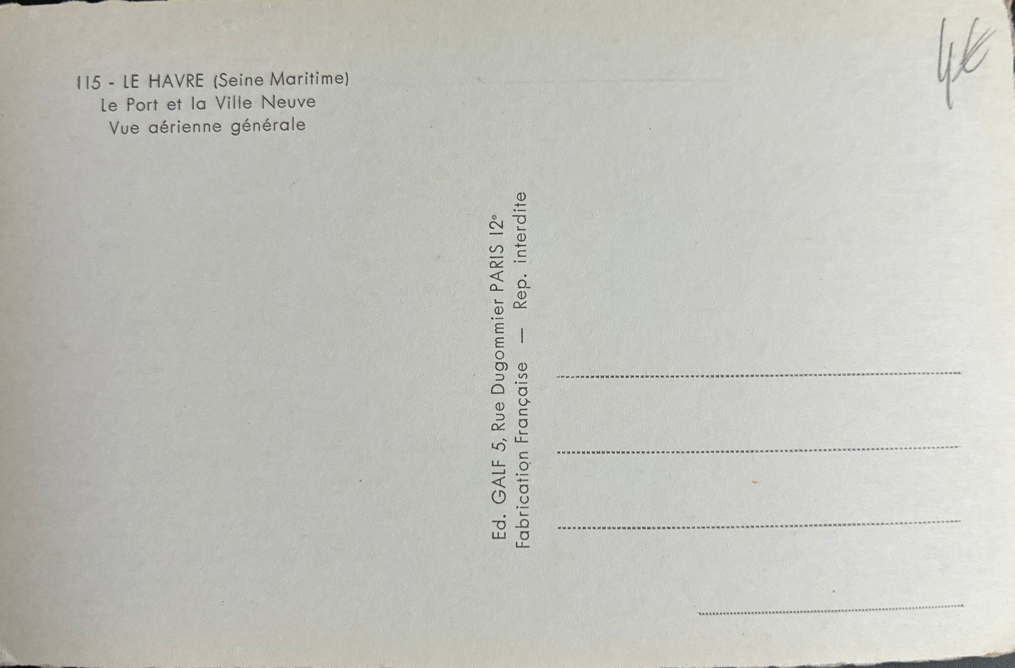CPA FR76 Le Havre - Le Port et la Ville Neuvue - Vue aérienne générale