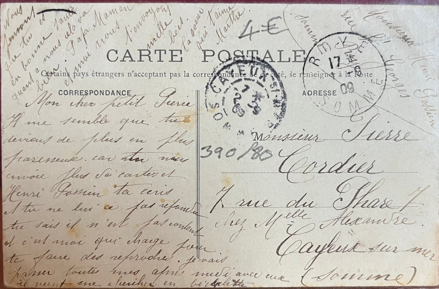 CPA FR80 Roye - La rue des Ormeaux