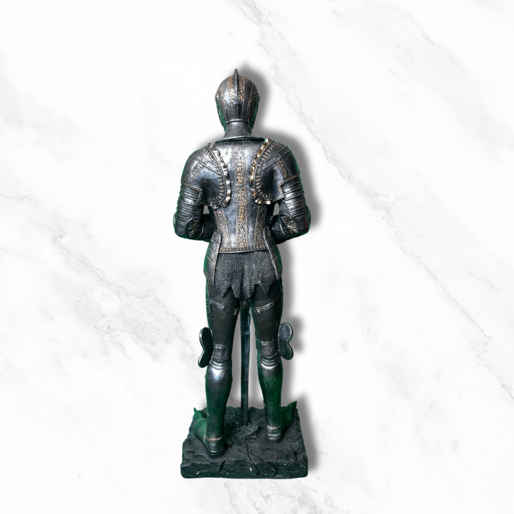 Statue de chevalier en armure – 112 cm en résine