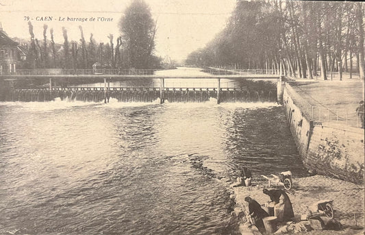 CPA FR14 Caen - Le barrage de l’Orne