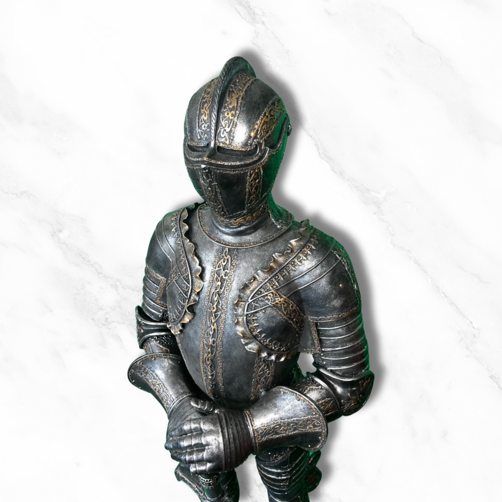 Statue de chevalier en armure – 112 cm en résine