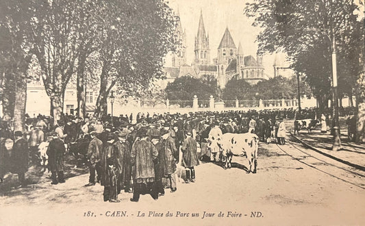 CPA FR14 Caen - La Place du Parc un Jour de Foire - ND