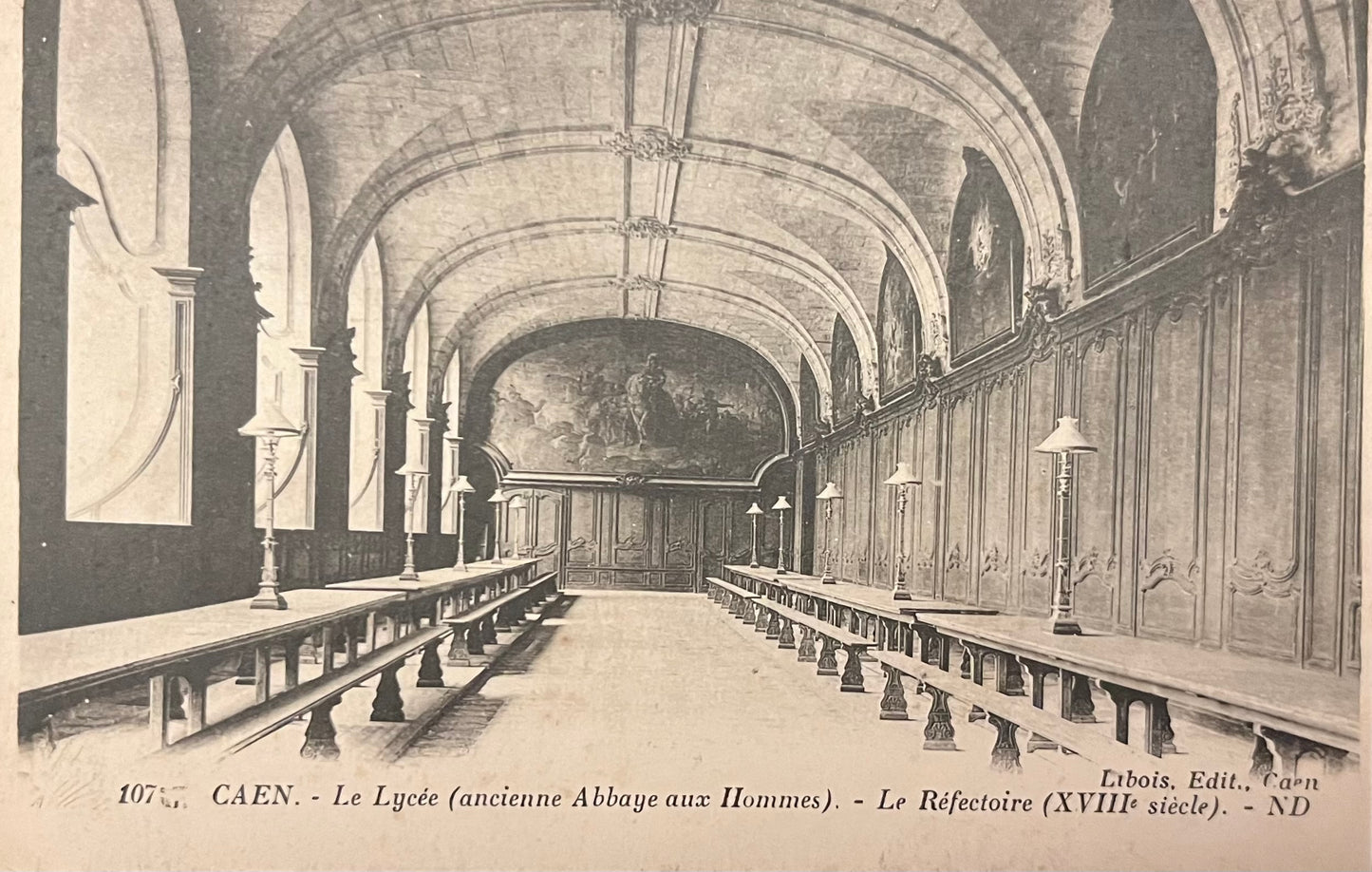 CPA FR14 Caen - Le Lycée (ancienne Abbaye aux Hommes) - Le Réfectoire (XVIIIe siècle) - ND