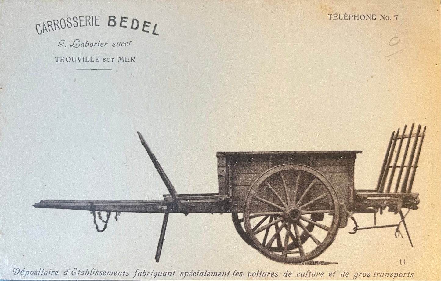 CPA FR14 Carrosserie Bedel - 14