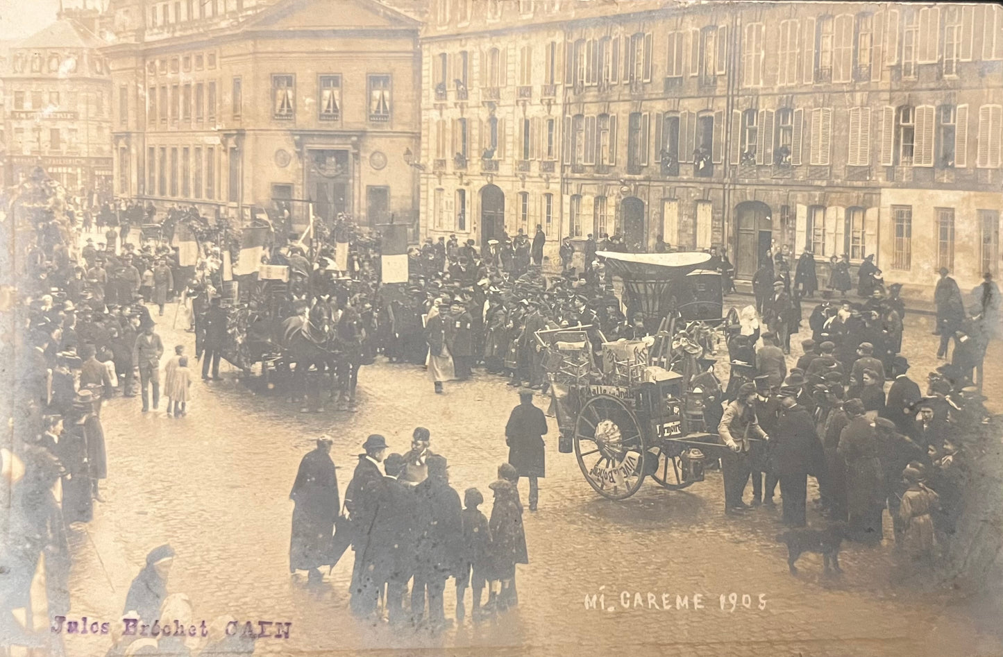 CPA FR14 Caen - Mi Carême 1905