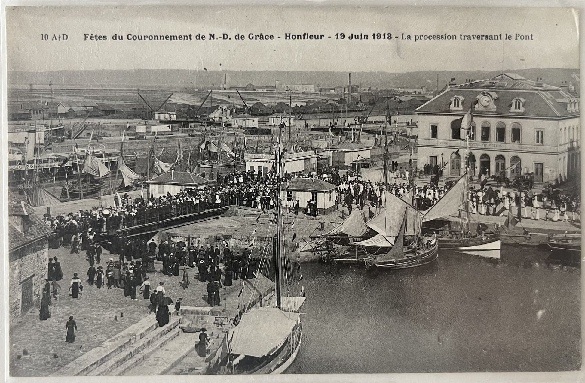CPA FR14 - Fêtes du Couronnement de ND de Grâce - Honfleur - 19 juin 1918