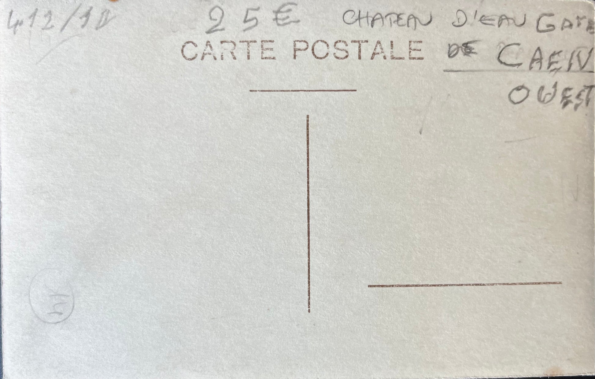CPA FR14 Caen - Château d'eau - Gare de Caen