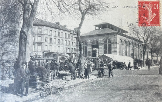 CPA FR14 Caen - La Poissonnerie recto