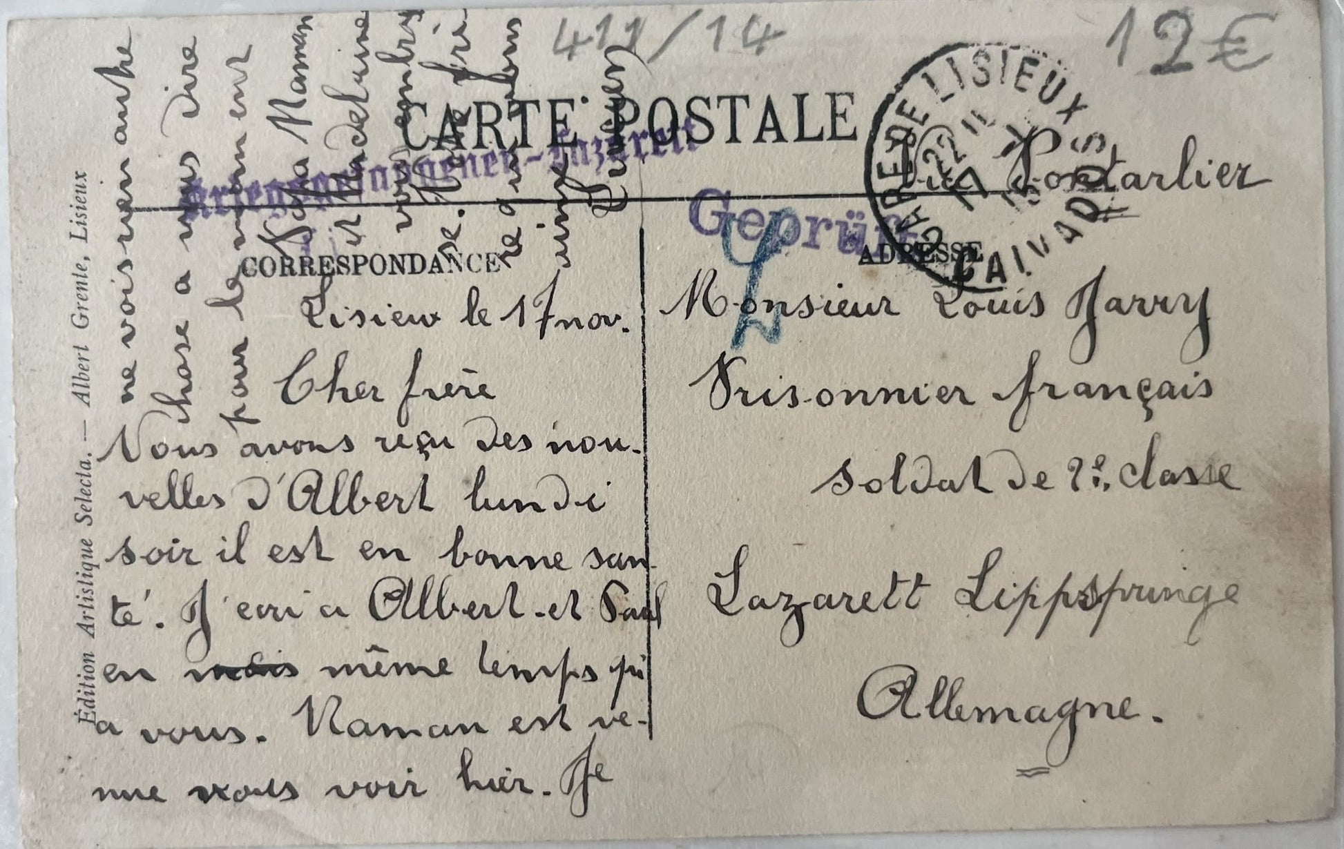 CPA FR14 Lisieux - Le Marché aux Légumes - LL