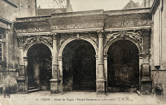 CPA FR21 Dijon - Hôtel de Voguë - Portail Renaissance (côté cour) - L. V.
