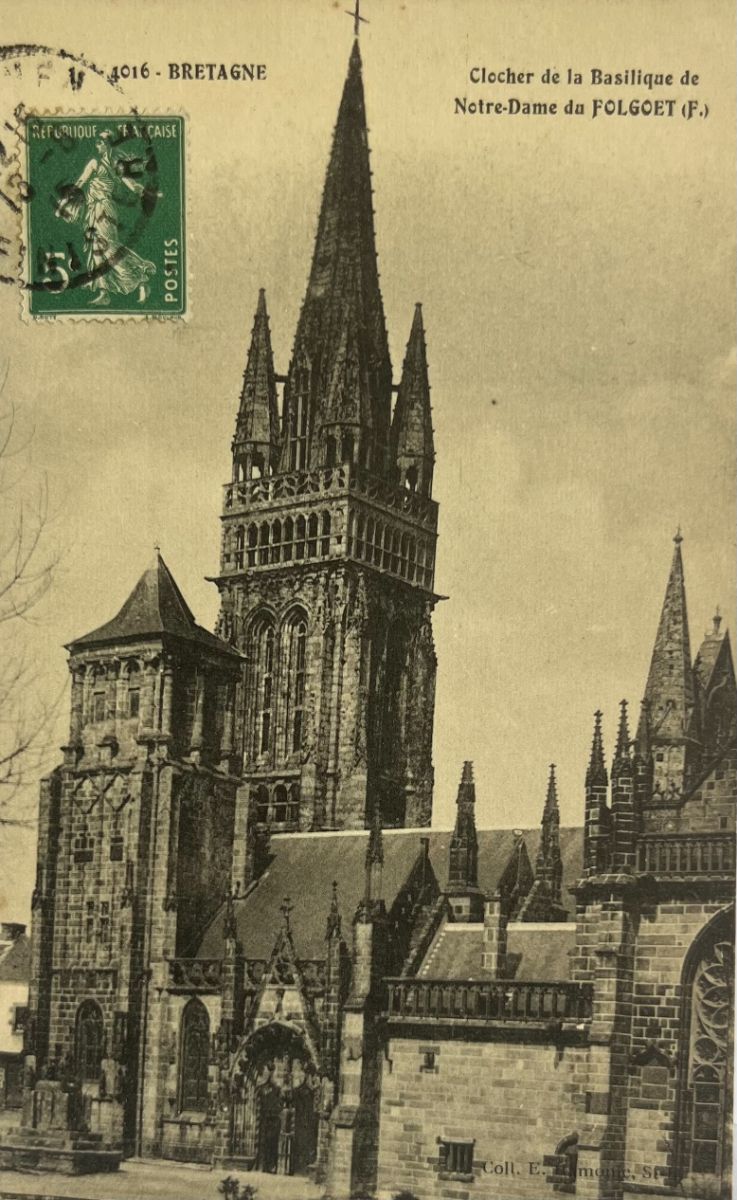CPA FR29 Clocher de la Basilique de Notre-Dame du Folgoët
