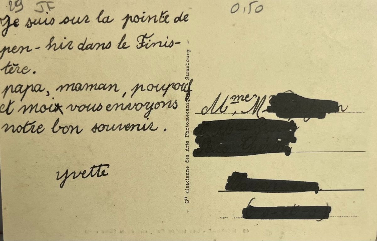 CPA FR29 Morgat - Les tas de Pois, vus de la Salle verte