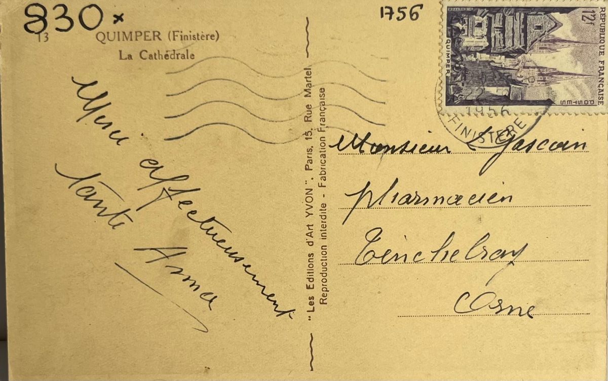 CPA FR29 Quimper (Finistère) - La Cathédrale