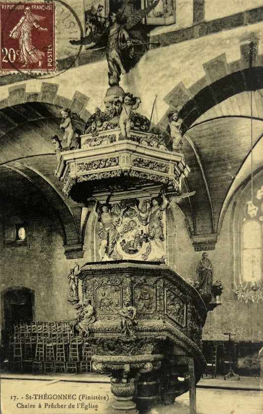 CPA FR29 Saint-Thegonnec (Finistère) - Chaire à Prêcher de l'Eglise