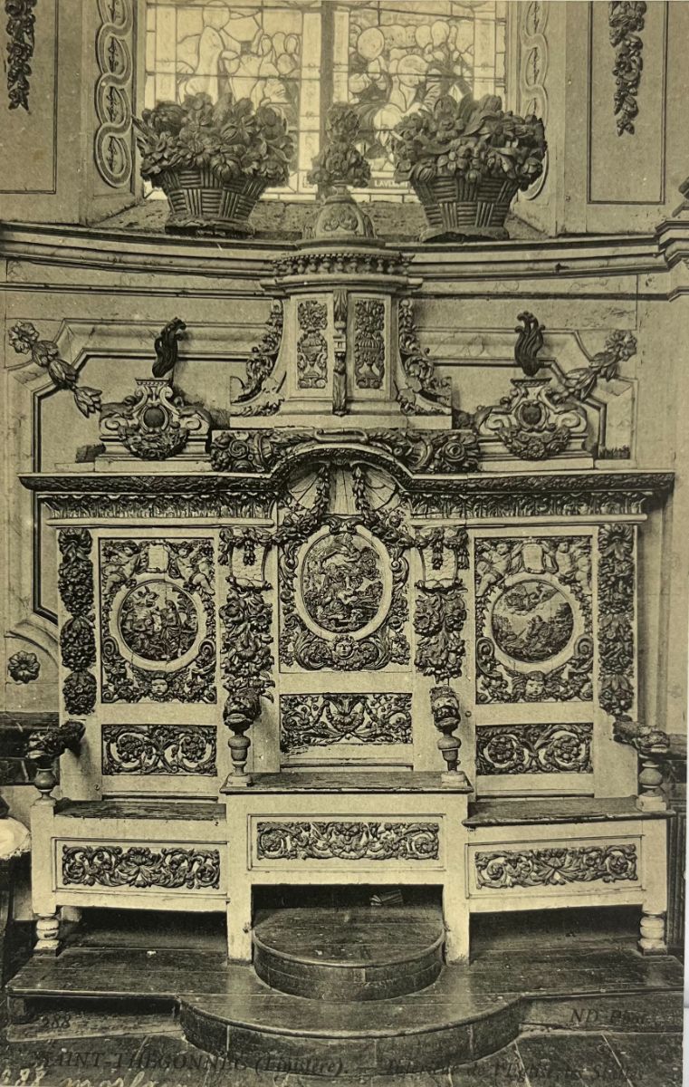 CPA FR29 Saint-Thegonnec (Finistère) - Intérieur de l'Eglise, les Stalles