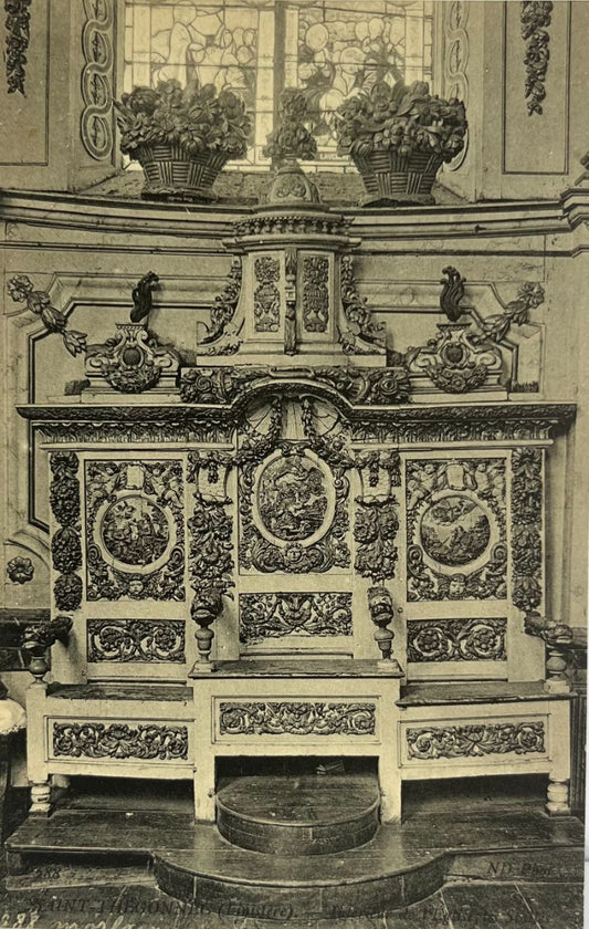 CPA FR29 Saint-Thegonnec (Finistère) - Intérieur de l'Eglise, les Stalles