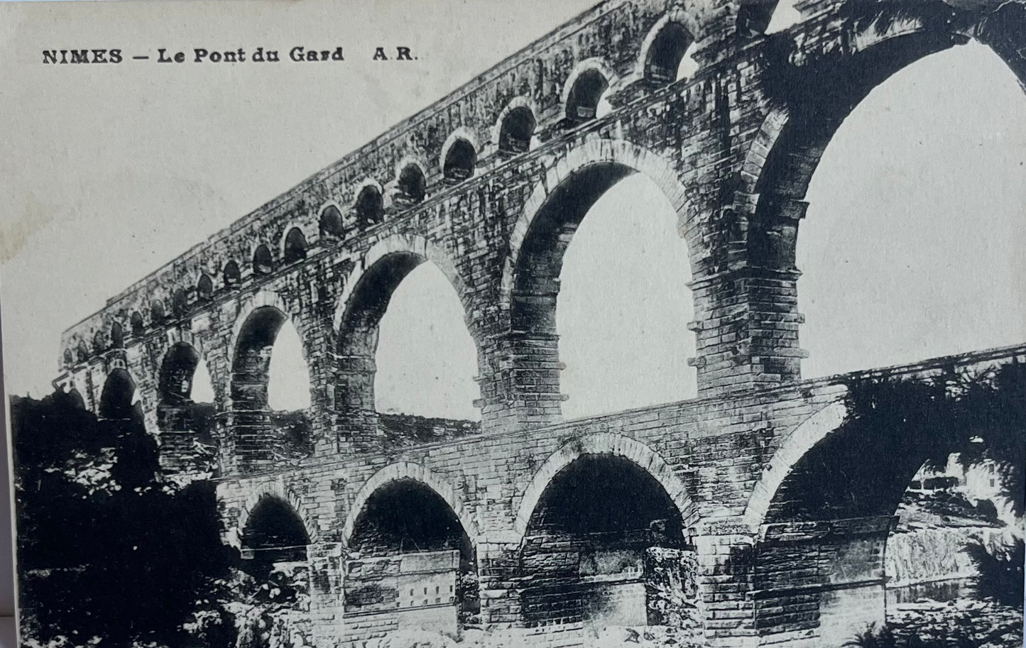 CPA FR30 Nimes - Le Pont du Gard AR