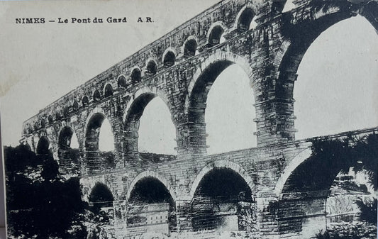 CPA FR30 Nimes - Le Pont du Gard AR