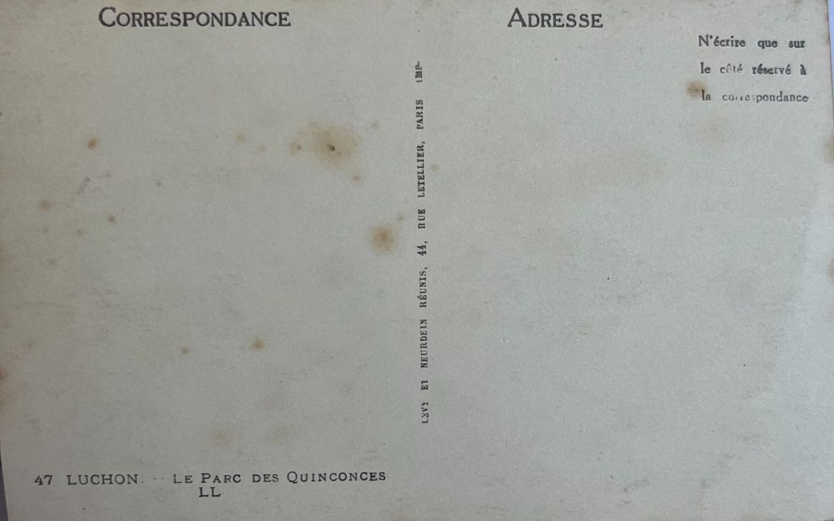 CPA FR31 Luchon - Le Parc des Quinconces LL