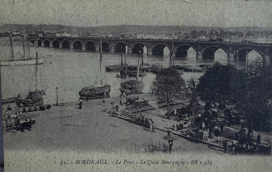 CPA FR33 Bordeaux - Le Pont - Le Quai Bourgigne BR