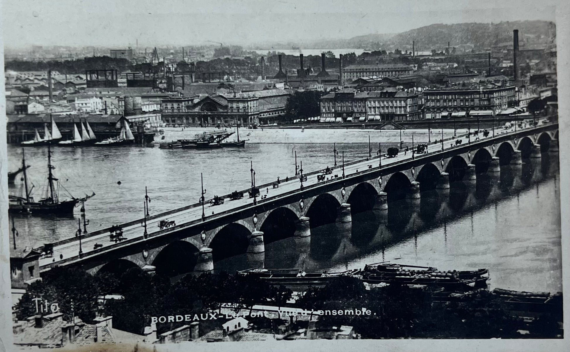 CPA FR33 Bordeaux - Le Pont - Vue d'ensemble