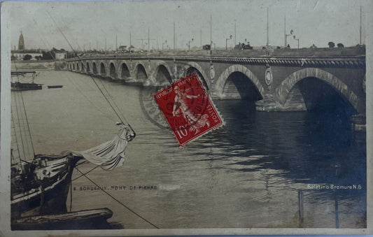 CPA FR33 Bordeaux - Pont de Pierre NG