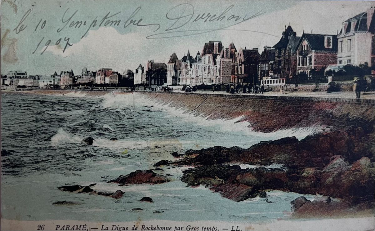 CPA FR35 Paramé - La Digue de Rochebonne par Gros temps LL