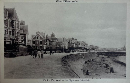 CPA FR35 Paramé - La Digue vers Saint-Malo - Cote d'Emeraude