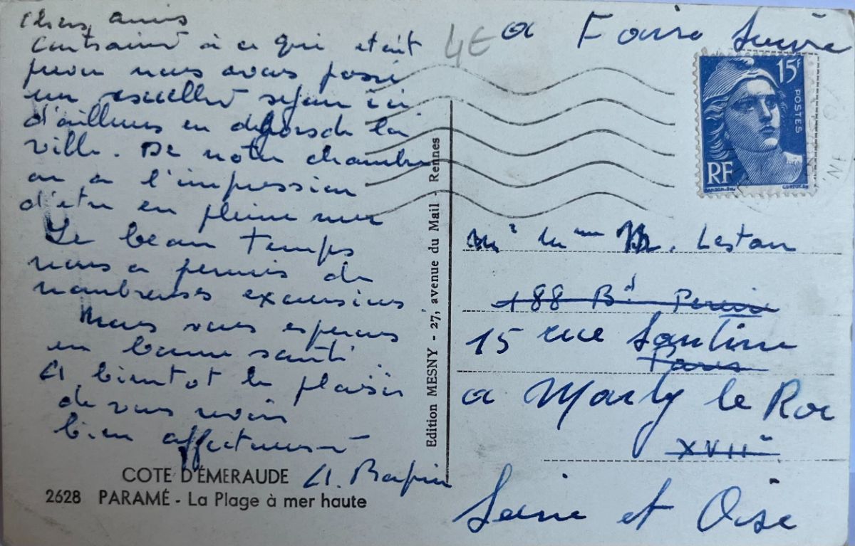 CPA FR35 Paramé - La Plage à mer haute - Cote d'Emeraude