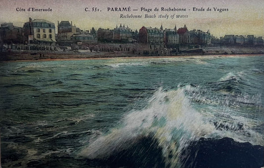 CPA FR35 Paramé - Plage de Rochebonne - Etude de Vagues - Côte d'Emeraude