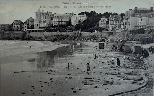 CPA FR35 Paramé - Plage et Villas de la Pointe de Rochebonne - Côte d'Emeraude