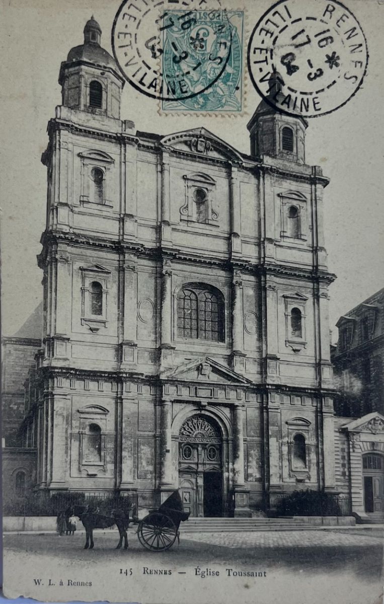 CPA FR35 Rennes - Eglise Toussaint WL