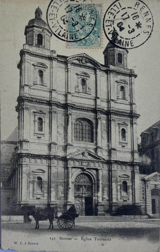 CPA FR35 Rennes - Eglise Toussaint WL