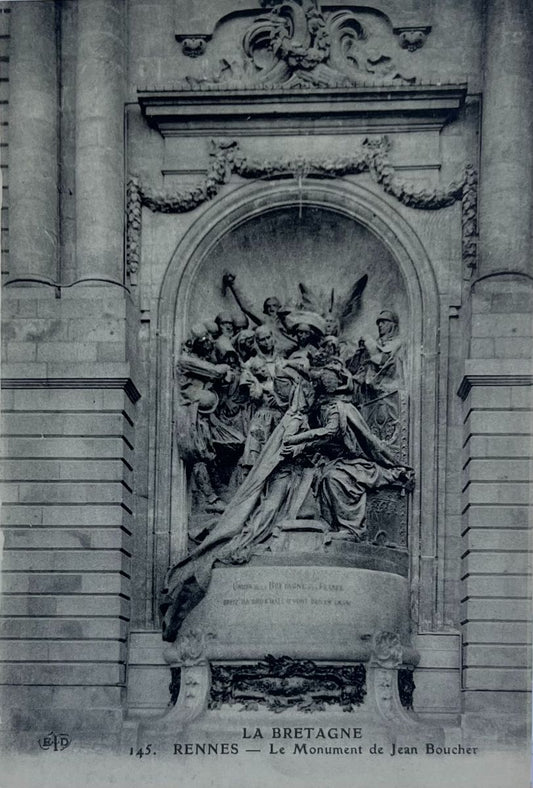 CPA FR35 Rennes - Le Monument de Jean Boucher - Le Bretagne