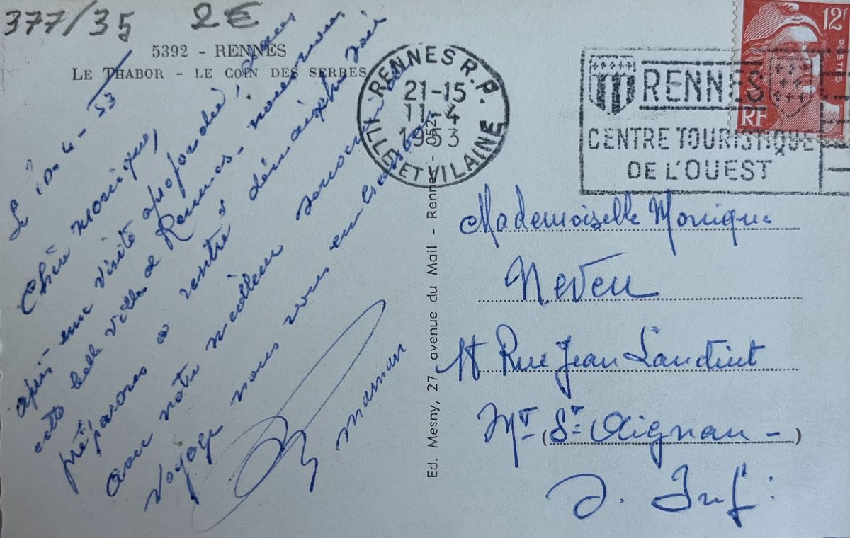 CPA FR35 Rennes - Le Thabor - Le coin des serres