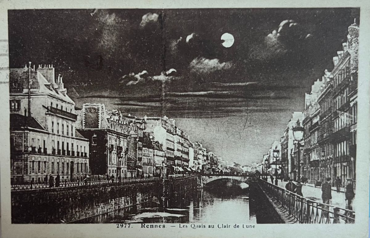 CPA FR35 Rennes - Les Quais au Clair de Lune