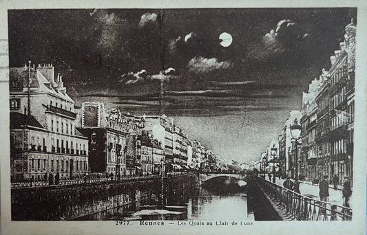 CPA FR35 Rennes - Les Quais au Clair de Lune