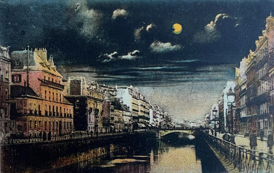 CPA FR35 Rennes - Les Quais au Clair de Lune