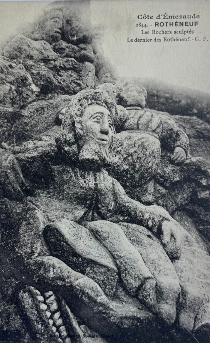 CPA FR35 Rothéneuf - Les Rochers sculptés - Le dernier des Rothéneuf GF - Côte d'Emeraude