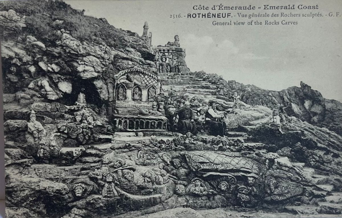 CPA FR35 Rothéneuf - Vue générale des Rochers sculptés GF - Côte d'Emeraude
