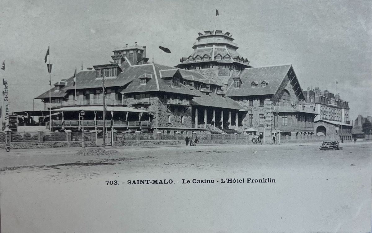 CPA FR35 Saint-Malo - Le Casino - L'Hôtel Franklin