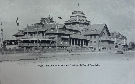CPA FR35 Saint-Malo - Le Casino - L'Hôtel Franklin